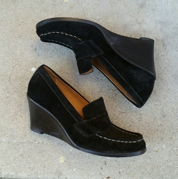 KORS Michael Kors "Peru" suede wedge loafers - EUC - Picture 3 of 8